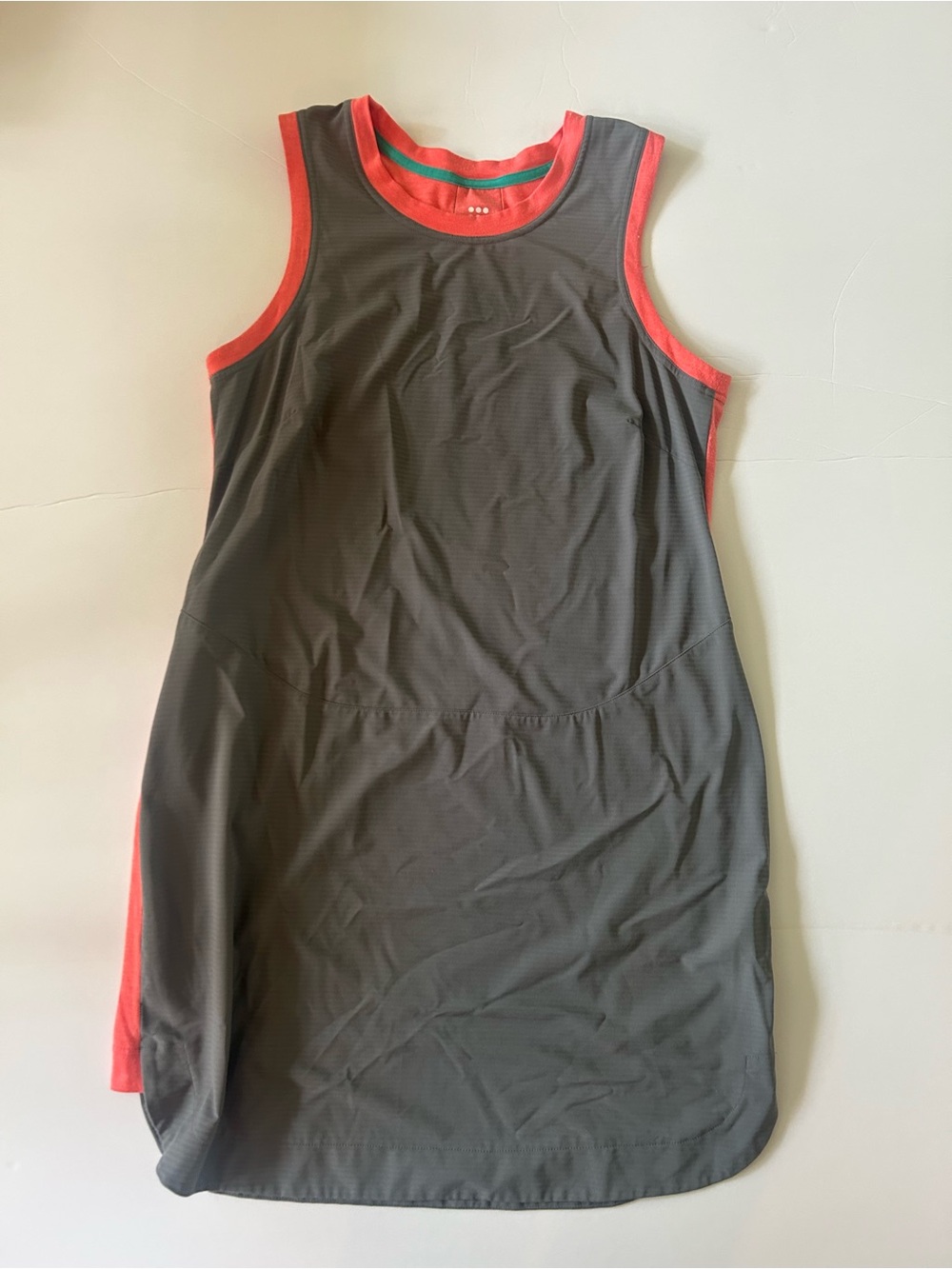 Title Nine Gray Active Dress with Coral Trim